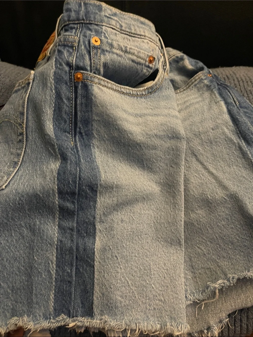 LEVI’S 501 Women’s High-Rise Light Blue Mid Thigh Denim Cutoff Shorts Sz 31 NWOT